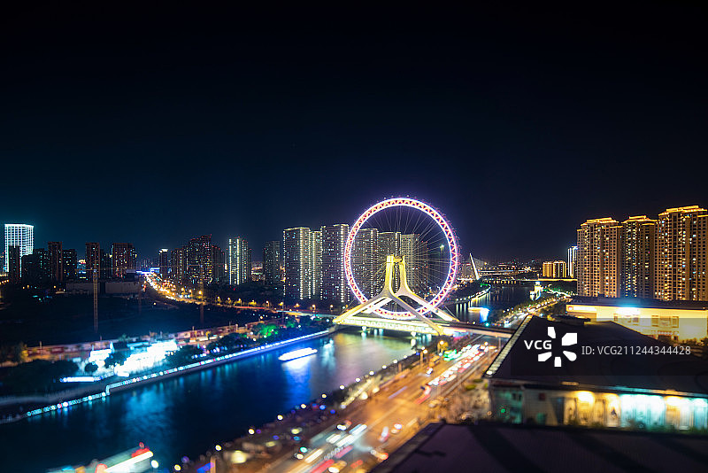 天津摩天轮图片素材