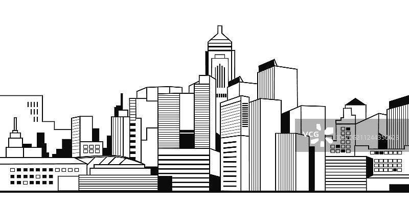 现代城市高层摩天大楼景观图片素材