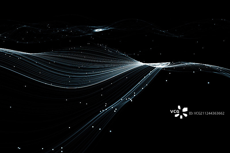 3D抽象科技感线条背景图片素材