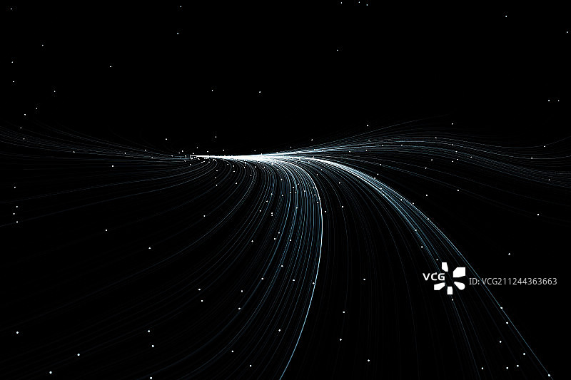 3D抽象科技感线条背景图片素材