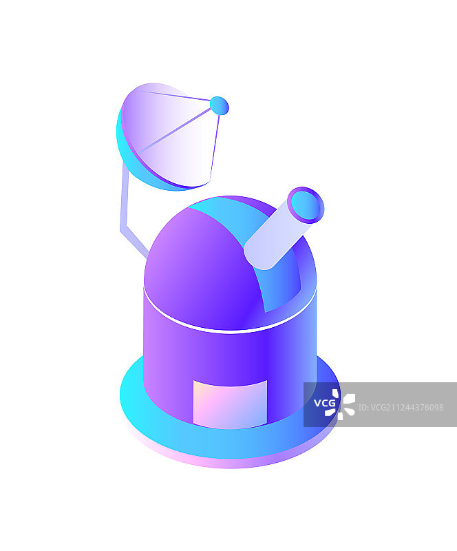 卫星与天线科研观测图片素材