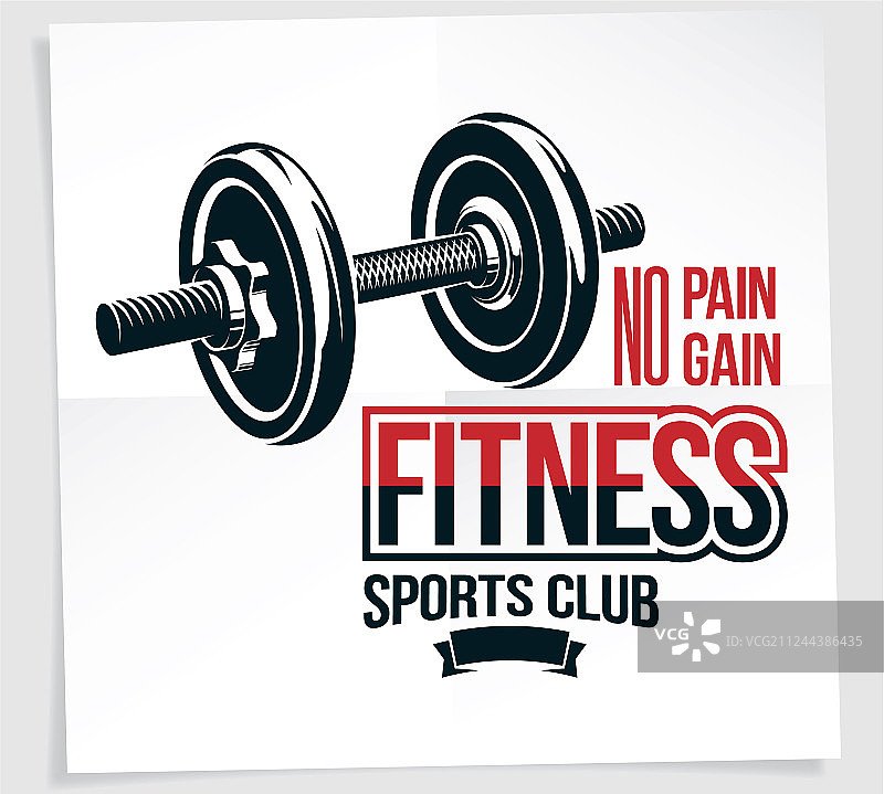 体育俱乐部圆盘促销卡图片素材