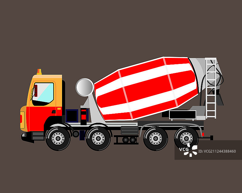 现代混凝土搅拌机图片素材