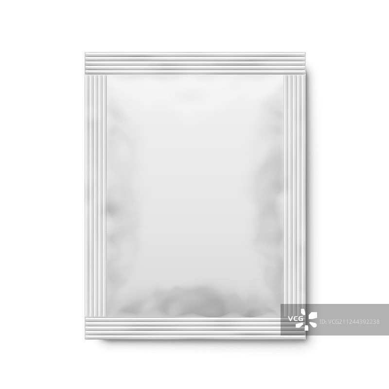 白色哑光纸袋3D模型图片素材