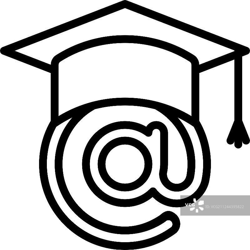 在线学习线性图标图片素材