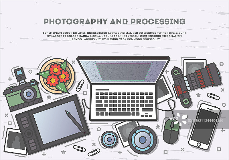 摄影与后期处理俯视banner图片素材