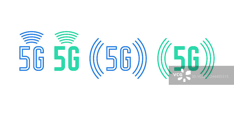 5G网络移动技术图标集图片素材