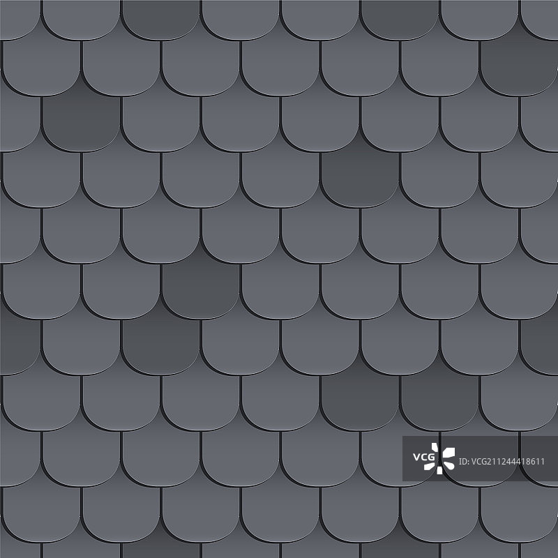 瓦片屋顶无缝图案图片素材