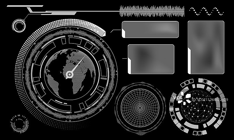 HUD菜单用户界面设计图片素材