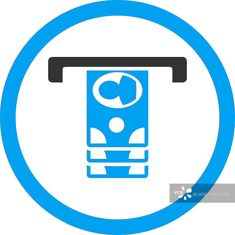 提取纸币圆形图标图片素材