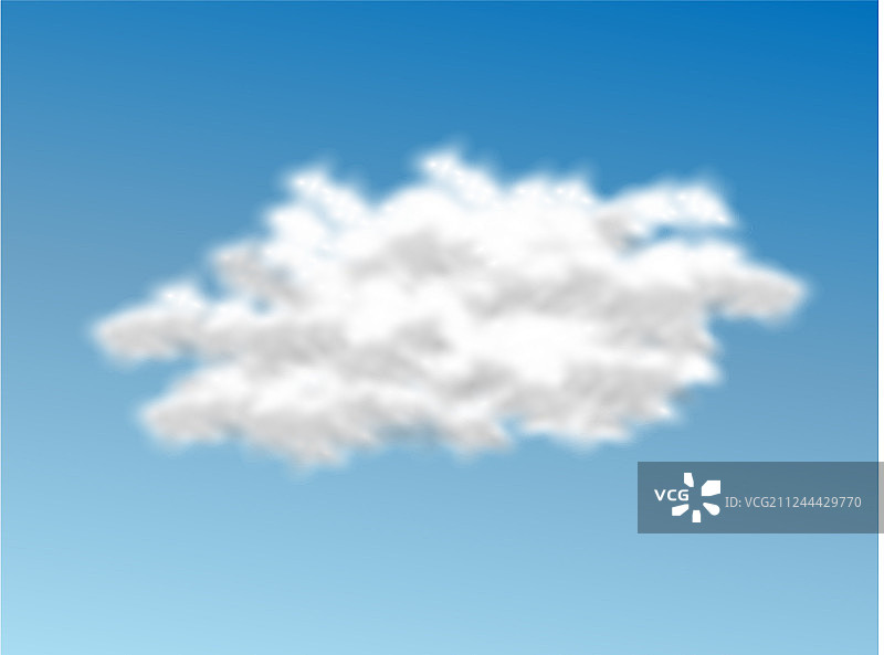 逼真的云朵3D效果图片素材