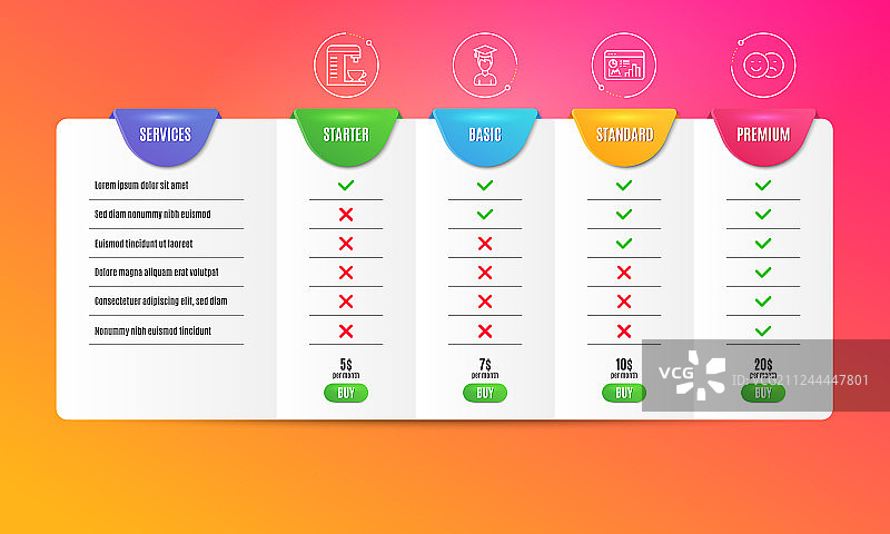 咖啡机与SEO统计图标学生图片素材