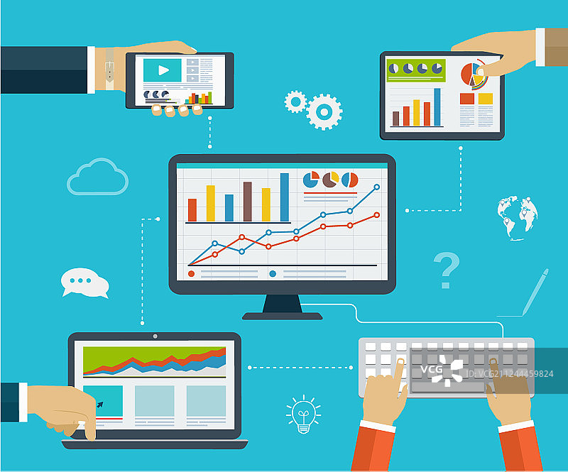 商务信息图表图片素材