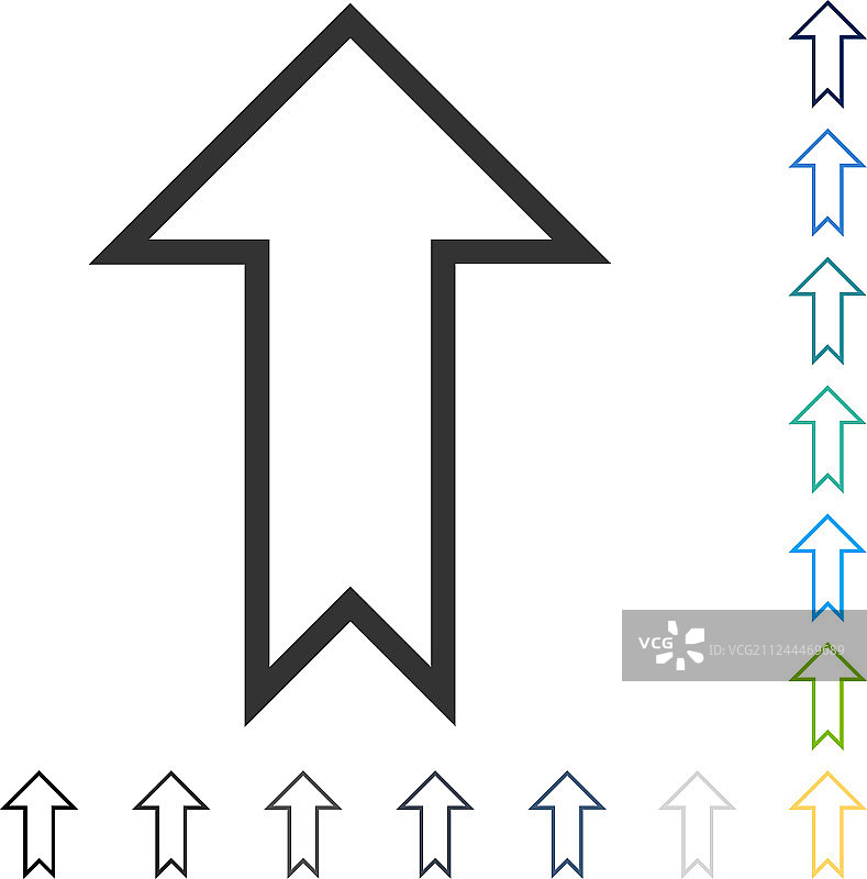 向上箭头图标图片素材