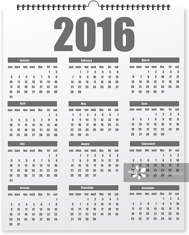 灰色背景上的空白日历设计图片素材