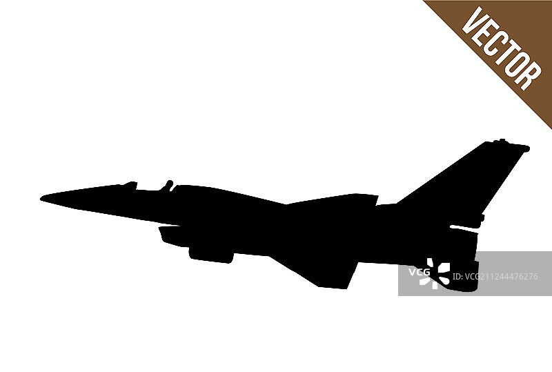 F-16战斗机剪影图片素材