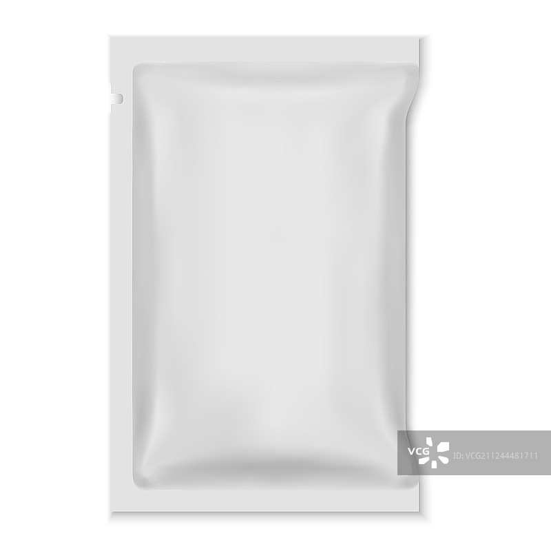 白色空白食品铝箔袋包装图片素材