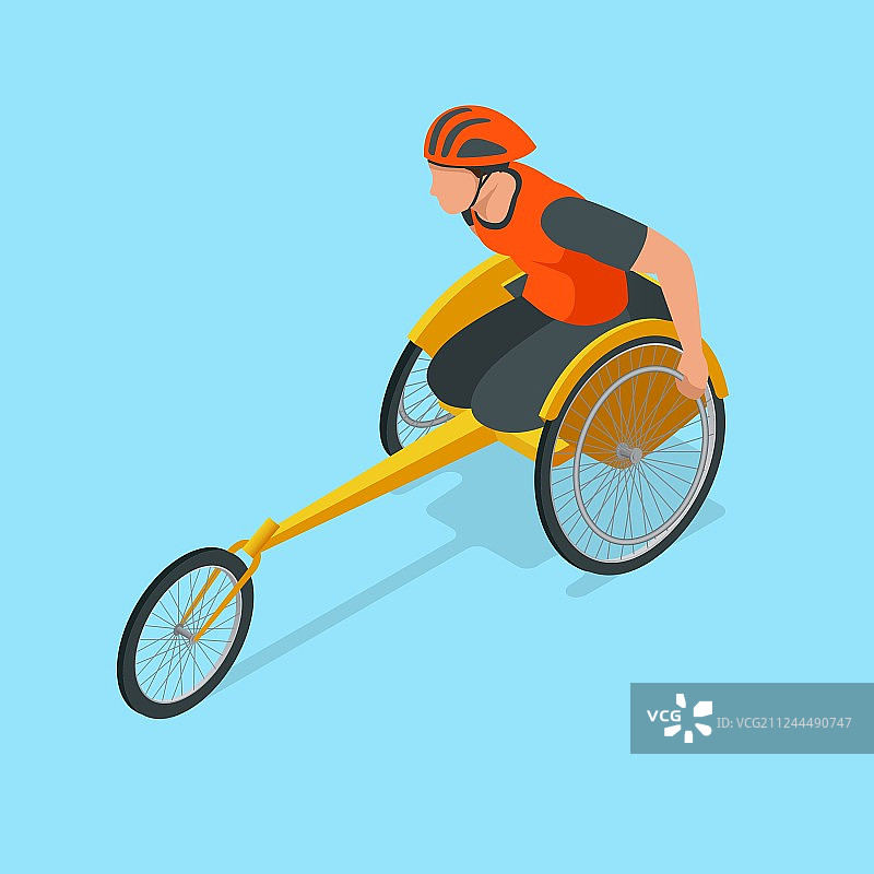 2.5D残疾人奥林匹克运动图片素材