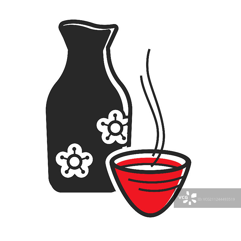 传统风格的饮品和瓶子图片素材