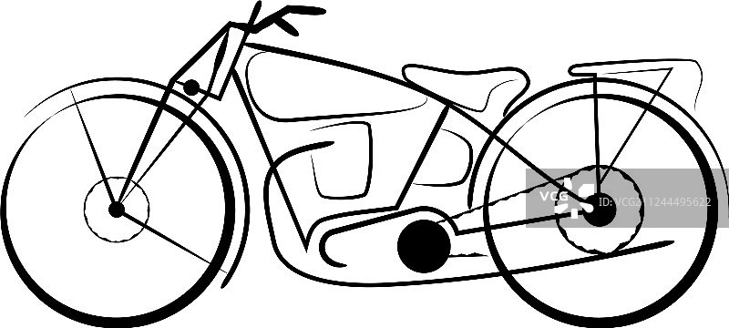 老式摩托车0001图片素材