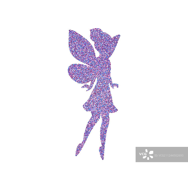 带有闪光粉的梦幻仙女图片素材