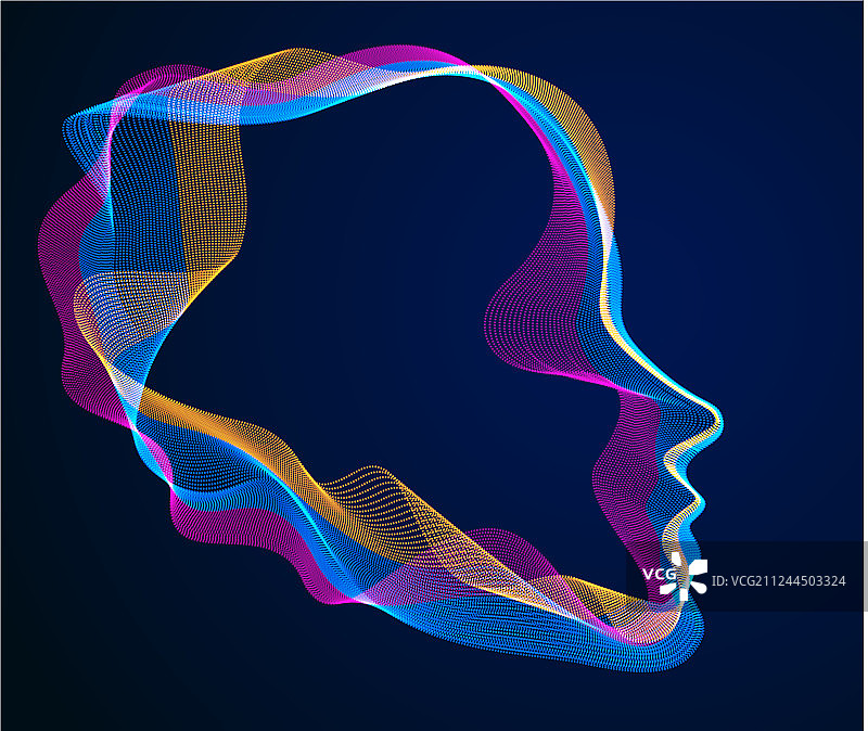 数字电子时代的人工精神图片素材