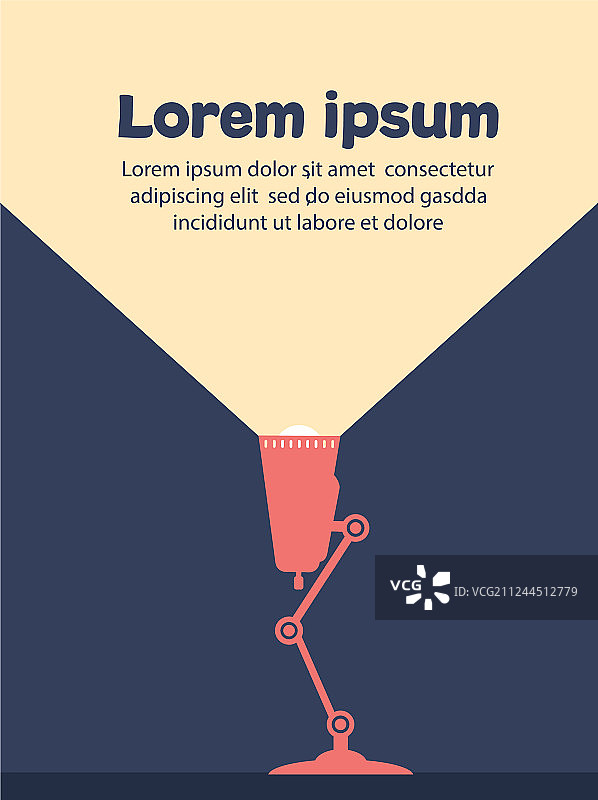 复古红色台灯图片素材