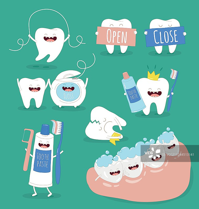 牙齿模型图片素材