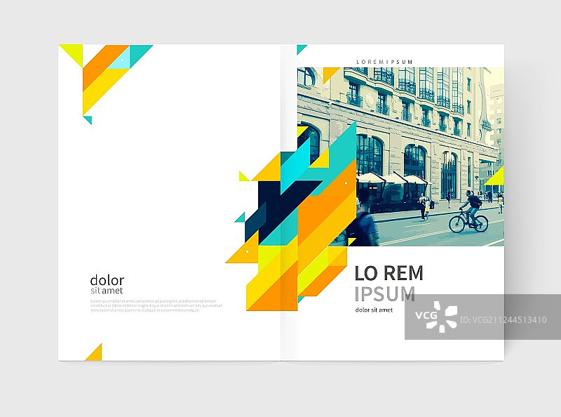 宣传单小册子年度报告封面模板图片素材