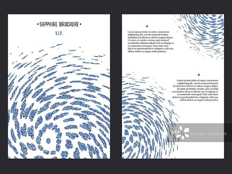 蓝宝石宣传册模板图片素材