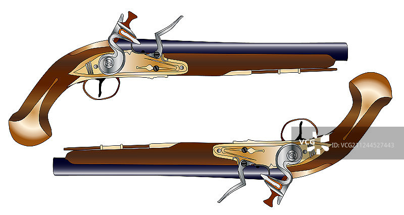 决斗手枪图片素材