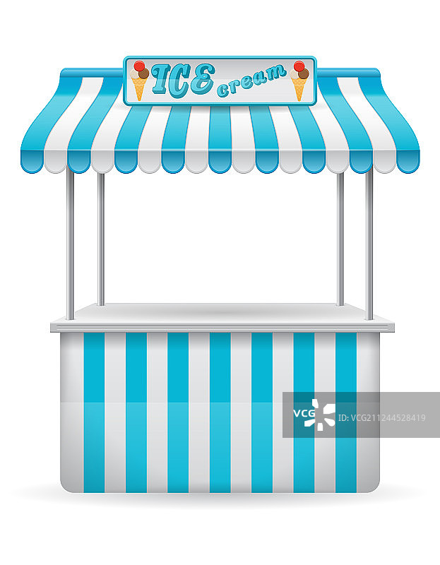 街头美食摊位冰淇淋图片素材