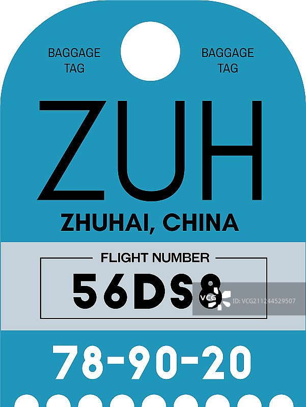 珠海机场行李牌图片素材