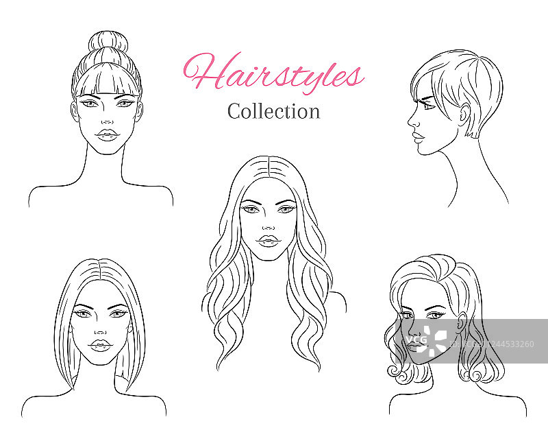 拥有时尚潮流的美丽年轻女人们图片素材