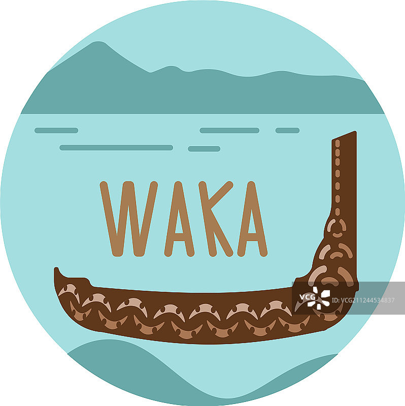 新西兰传统独木舟图片素材