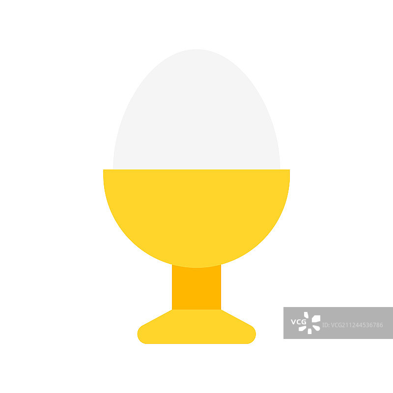 复活节风格的独立蛋杯水煮蛋图片素材