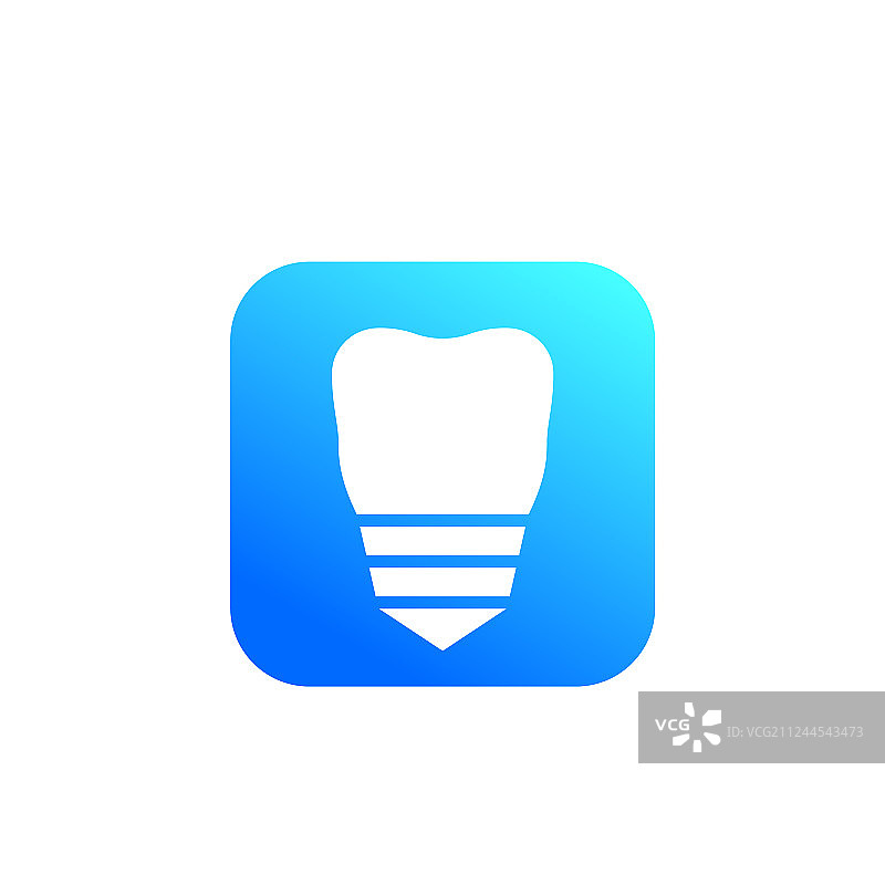 牙齿种植牙图标符号图片素材