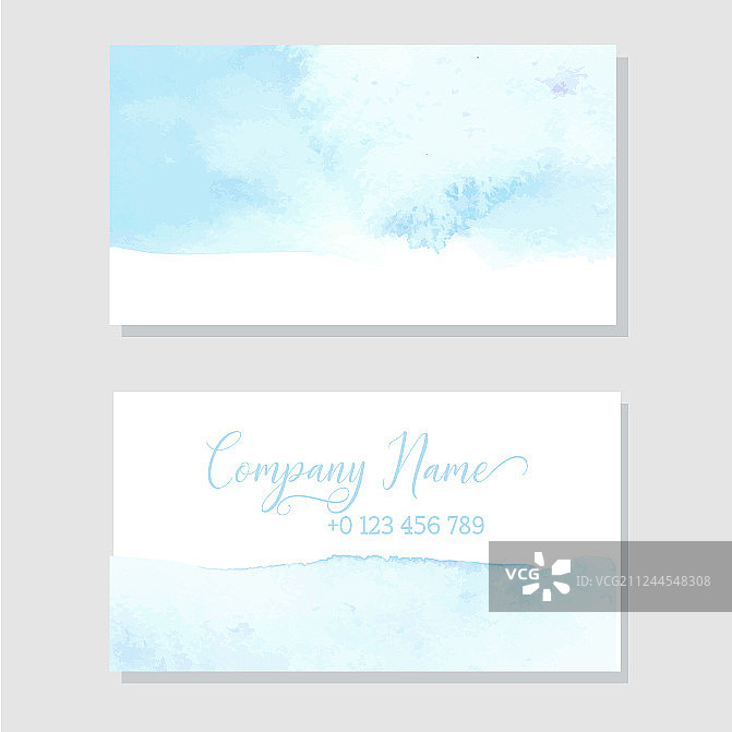 蓝色水彩颜料手绘艺术图片素材