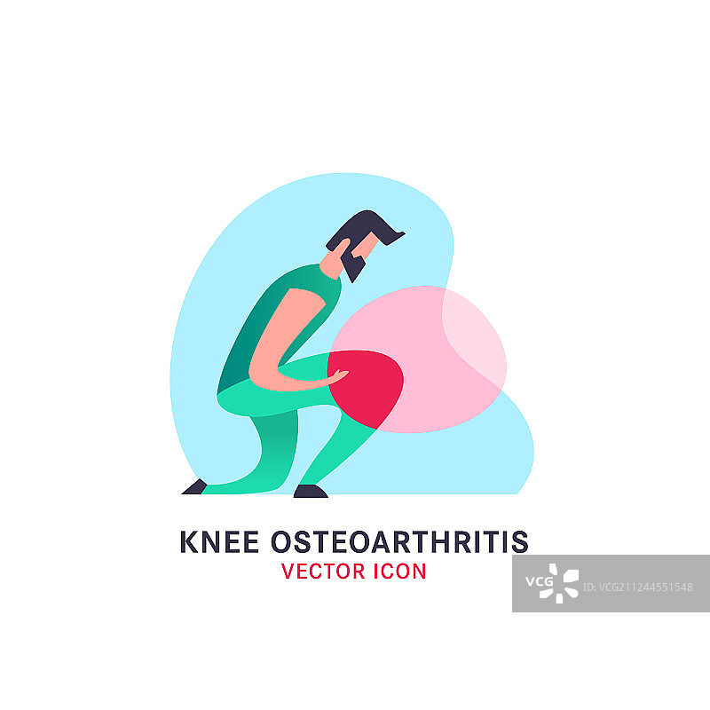 膝骨关节炎图标图片素材