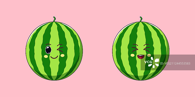 可爱卡通西瓜图片素材