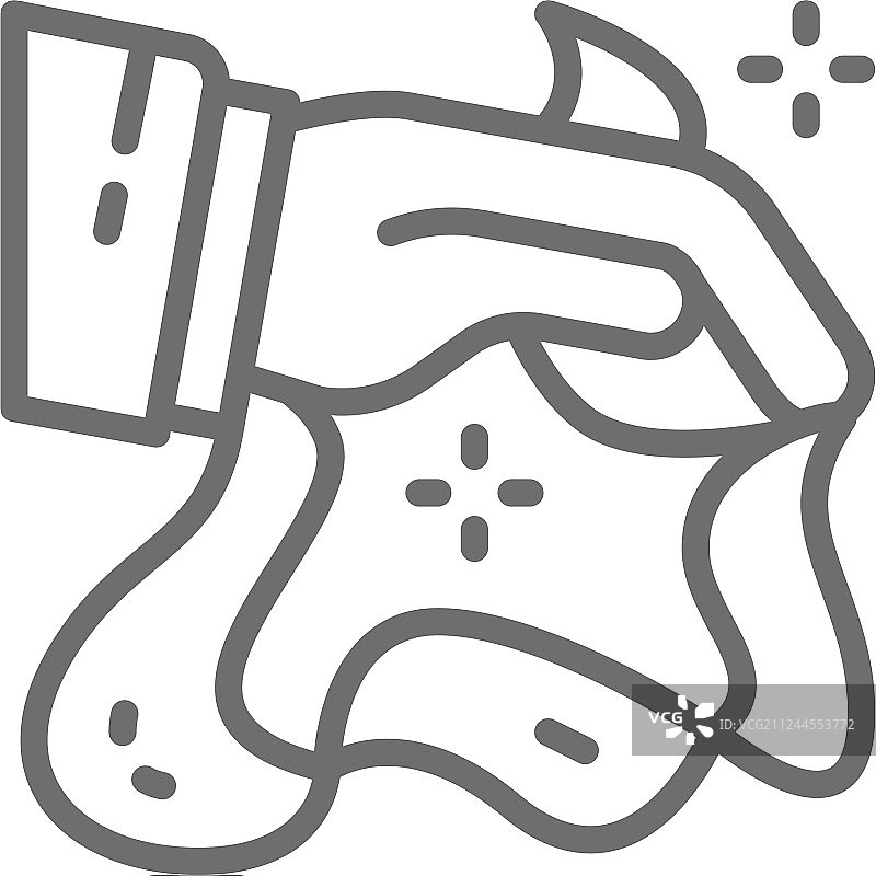 马戏团手帕魔术线稿图标图片素材