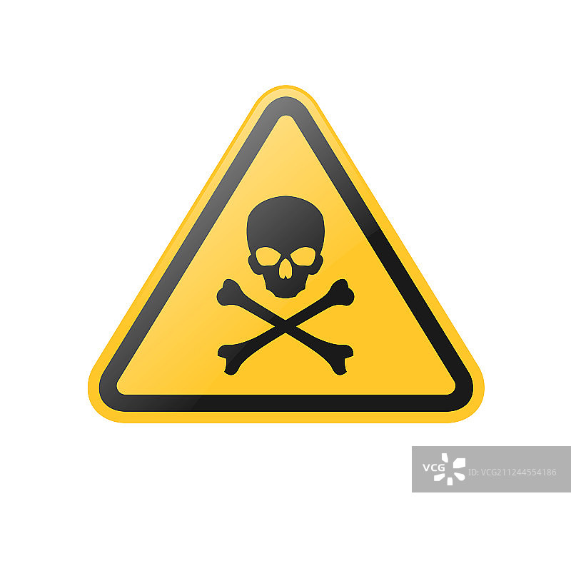 有毒危险警告标志图片素材