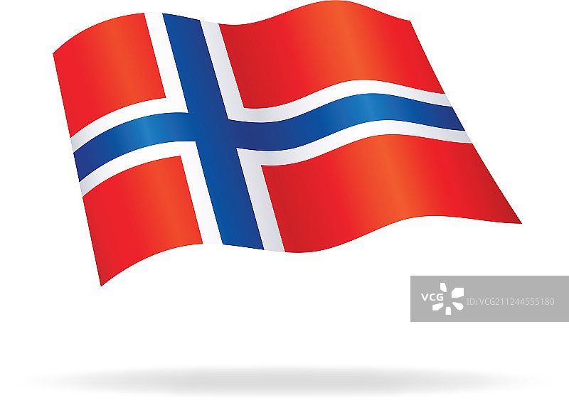 挪威国旗丝绸图片素材