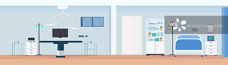 医院手术台清洁医疗室图片素材