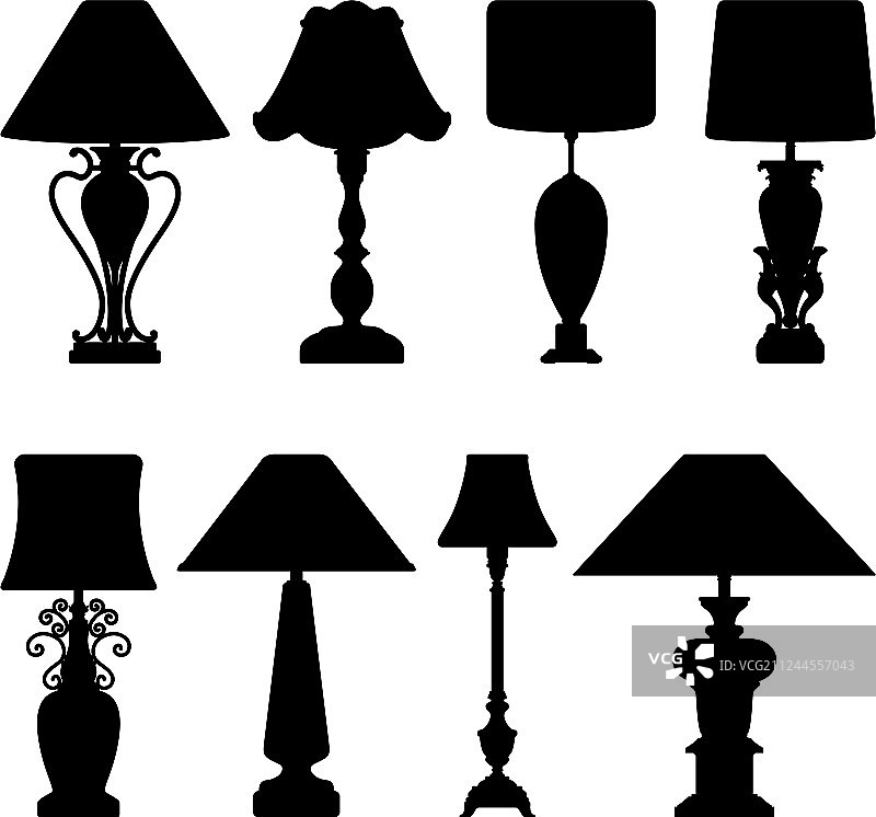 古董台灯设计图片素材