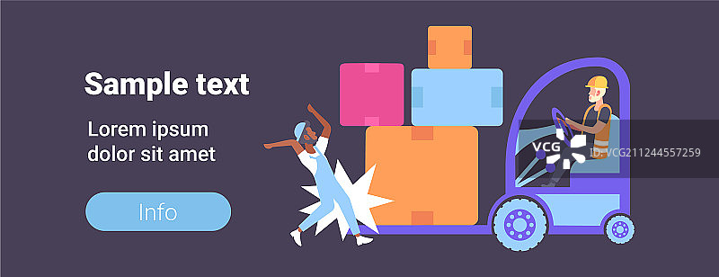 叉车作业事故图片素材