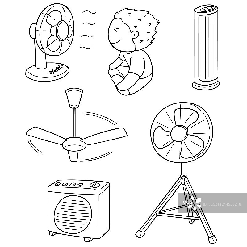 扇子合集图片素材