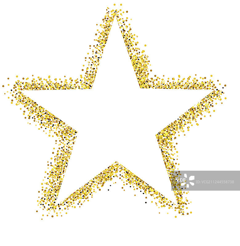 孤立的闪光星星图片素材