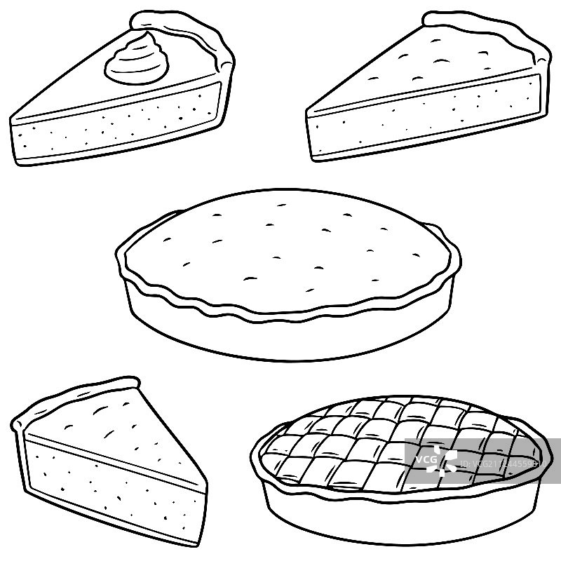 馅饼组合图片素材