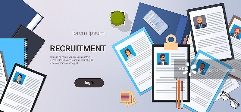 个人简历招聘求职图片素材